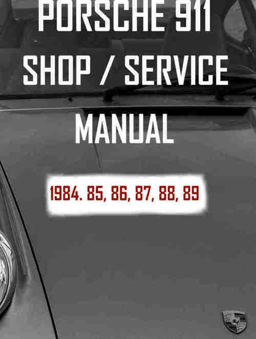 Product picture Porsche 84 89 Workshop Manual.pdf